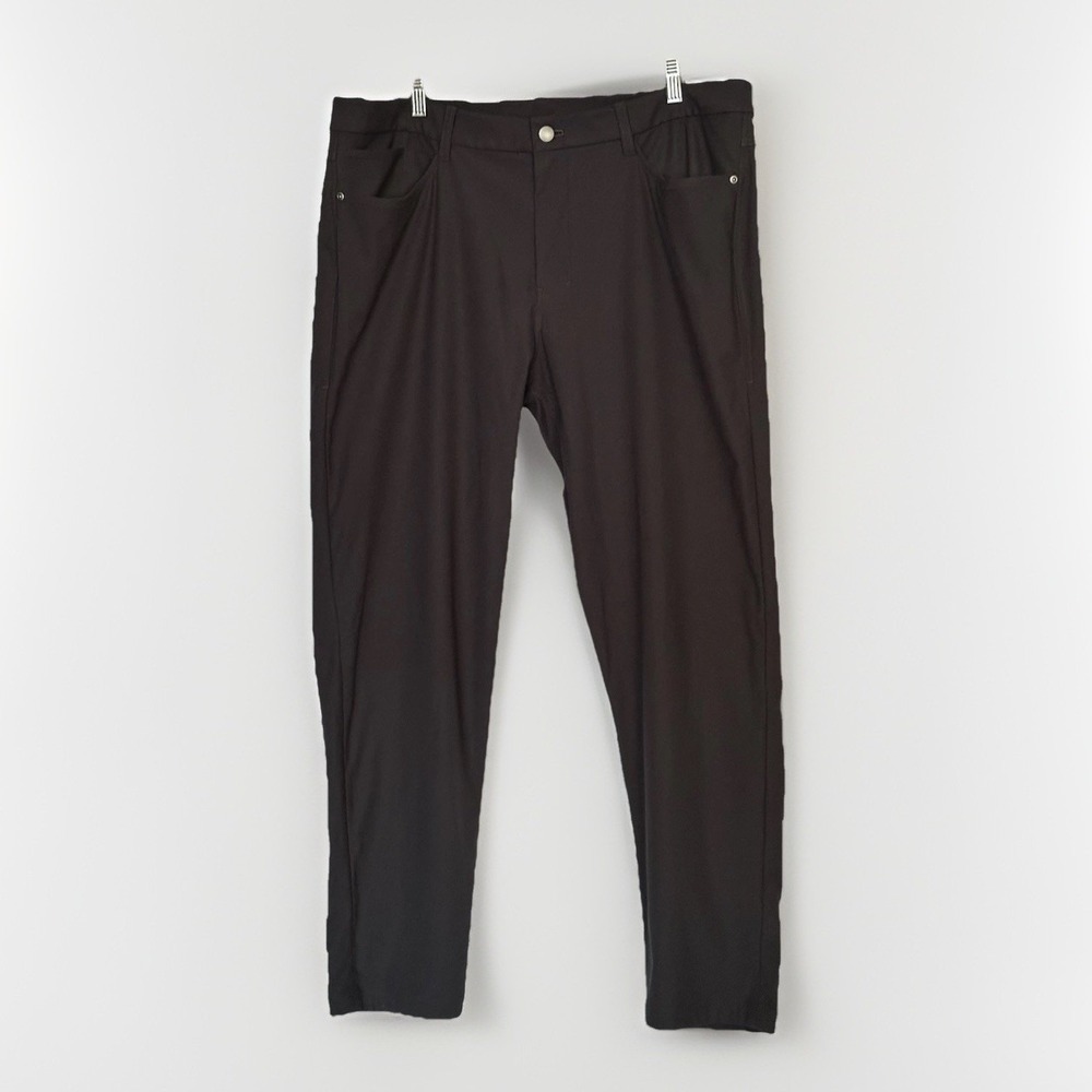 Lululemon Pants Mens 38 Blue Commission Slim Trousers Warpstreme LM5ALWS